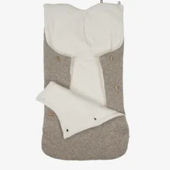 Paz Rodríguez Beige Wool & Silk Knit Baby Nest (71cm) Outlet