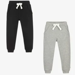 Minymo Black & Grey Cotton Joggers (2 Pack) New