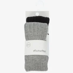Minymo Black & Grey Tights (2 Pack) Hot