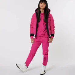 DKNY Black & Pink Reversible Puffer Jacket Online