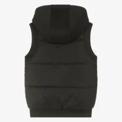 DKNY Black & White Reversible Hooded Gilet Sale