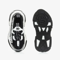Dolce amp; Gabbana Black Airmaster Low-Top Sock Trainers Sale