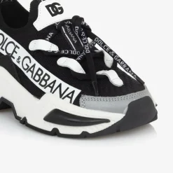 Dolce amp; Gabbana Black Airmaster Low-Top Sock Trainers Sale