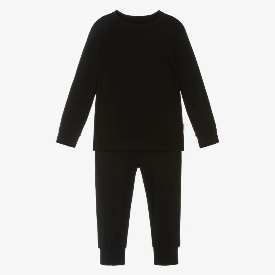 Roarsome Black Bamboo Jersey Base Layer Set Outlet