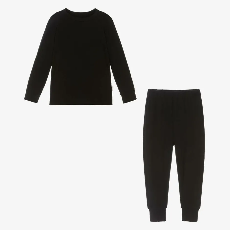 Roarsome Black Bamboo Jersey Base Layer Set Outlet