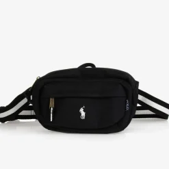 Ralph Lauren Black Canvas Belt Bag (27cm)