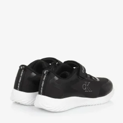 Calvin Klein Black Canvas Trainers Discount