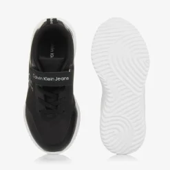 Calvin Klein Black Canvas Trainers Discount