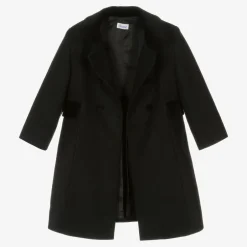 Ancar Black Classic Wool Coat New