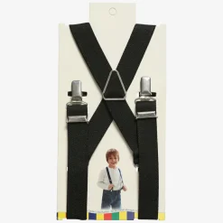 Playshoes Black Clip-On Braces Sale