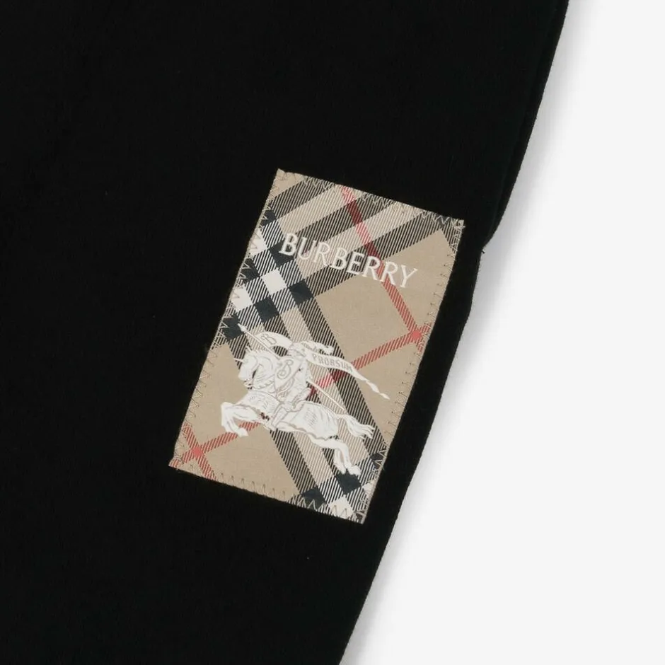 Burberry Black Cotton Baby Joggers