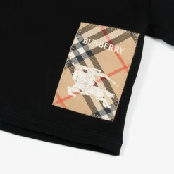 Burberry Black Cotton Baby T-Shirt Online