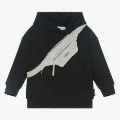 MARC JACOBS Black Cotton Biker Belt Bag Hoodie Sale