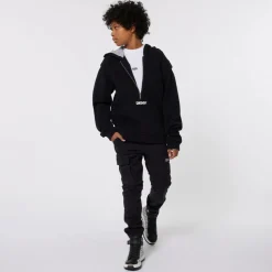 DKNY Black Cotton Hoodie Sale