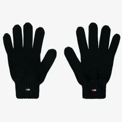 Tommy Hilfiger Black Cotton Knit Flag Gloves Online