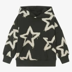 Rock Your Baby Black Cotton Star Hoodie Discount