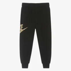 Nike Black Cotton Swoosh Logo Joggers Best