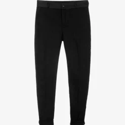 Moncler Enfant Black Cotton Twill Trousers Online