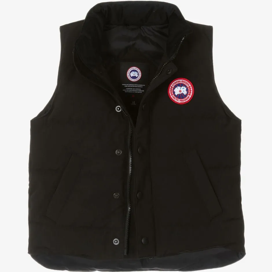 Canada Goose Black Down Padded Vanier Gilet Clearance