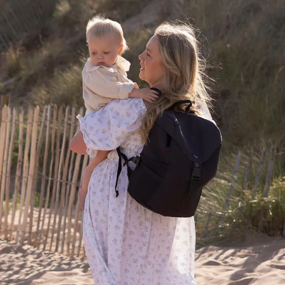 Storksak Black Eco Backpack Changing Bag (34cm)