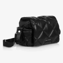 TIBA + MARL Black Faux Leather Changing Bag (34cm) Discount