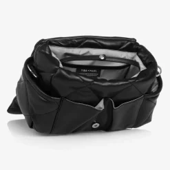 TIBA + MARL Black Faux Leather Changing Bag (34cm) Discount