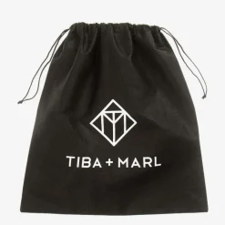 TIBA + MARL Black Faux Leather Changing Bag (34cm) Discount