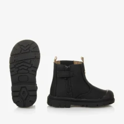 Mayoral Black Faux Leather Chelsea Baby Boots Hot