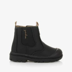 Mayoral Black Faux Leather Chelsea Baby Boots Hot