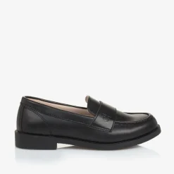 Calvin Klein Black Faux Leather Loafers Clearance