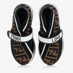 Fendi Black FF Logo Trainers Sale