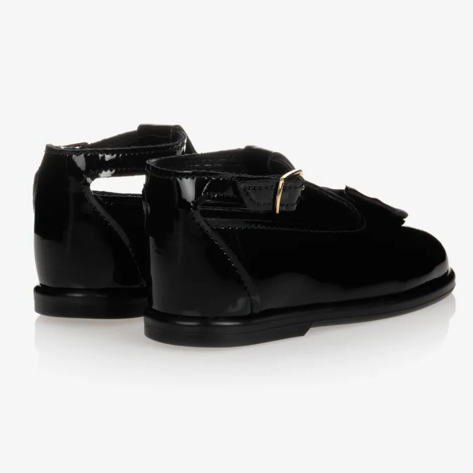 Early Days Black First-Walker Shoes Best