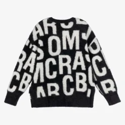 MARC JACOBS Black Fluffy Knitted Sweater