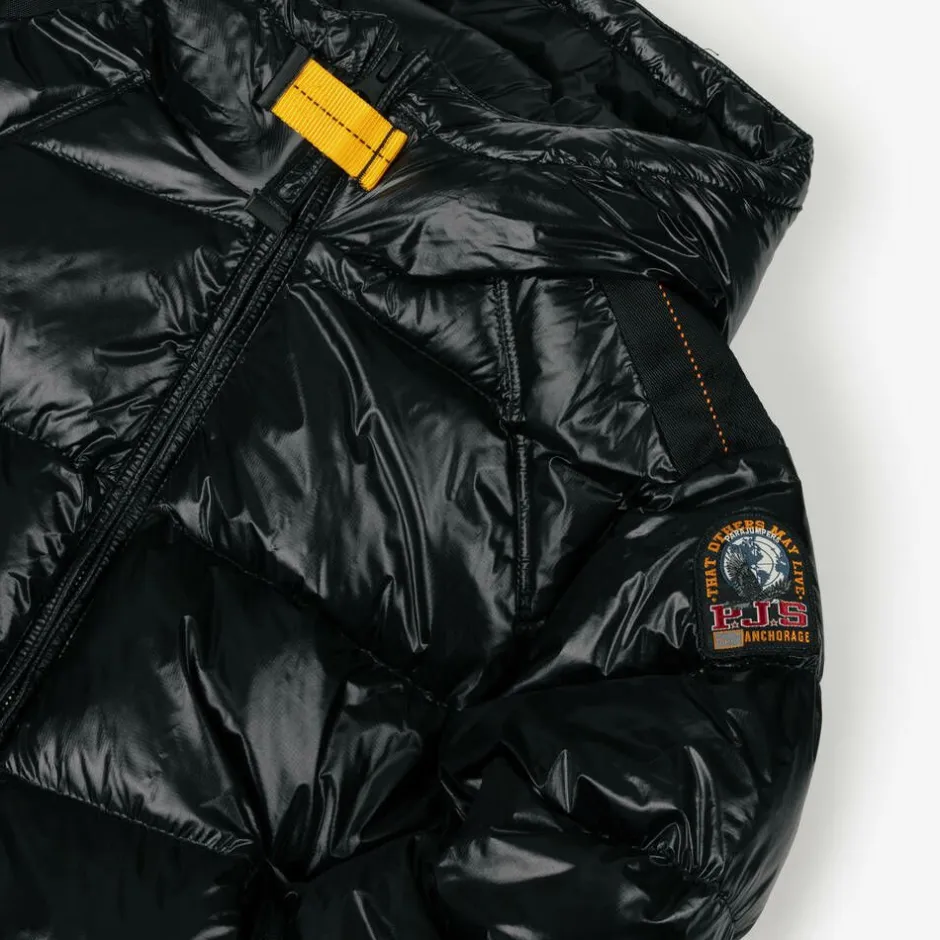 Parajumpers Black Hooded Down Puffer Jacket Discount