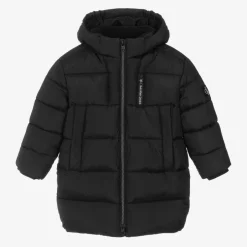 Calvin Klein Black Hooded Puffer Coat Clearance