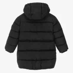 Calvin Klein Black Hooded Puffer Coat Clearance