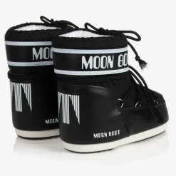 Moon Boot Black Icon Low Nylon Snow Boots Clearance