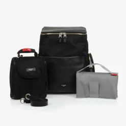 Storksak Black Leather Alyssa Changing Bag (38cm) Online