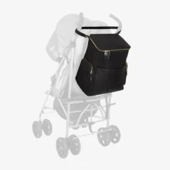 Storksak Black Leather Alyssa Changing Bag (38cm) Online