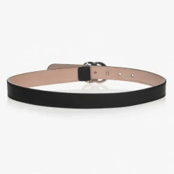 Gucci Black Leather GG Belt