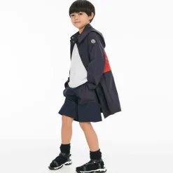 Moncler Enfant Black Logo Sporty Sandals Sale