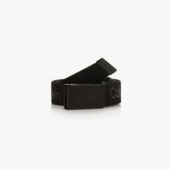 Calvin Klein Black Logo Web Belt