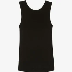Joha Black Merino Wool & Silk Vest Outlet