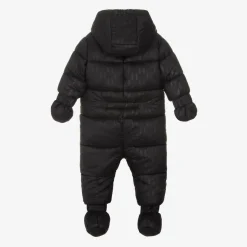 KARL LAGERFELD KIDS Black Monogram Snowsuit Outlet