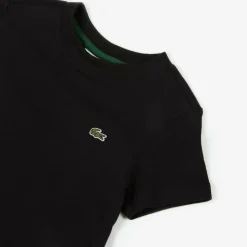 Lacoste Black Organic Cotton Crocodile T-Shirt Best