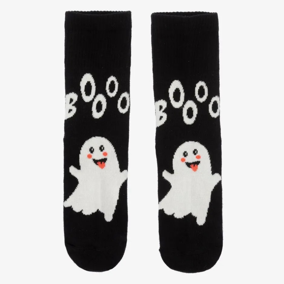 Wauw Capow Black Organic Cotton Ghost Socks