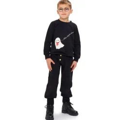 Wauw Capow Black Organic Cotton Ghost Sweatshirt Online