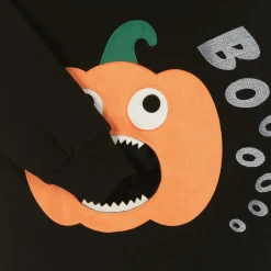 Wauw Capow Black Organic Cotton Pumpkin Sweatshirt