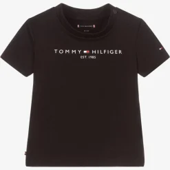 Tommy Hilfiger Black Organic Cotton T-Shirt Online