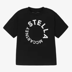 Stella McCartney Kids Black Organic Cotton T-Shirt Best